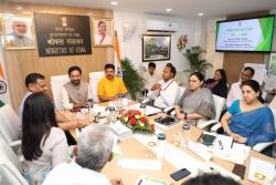 Union Hon'ble Minister & MoS assumes charge and reviews the coal ministry