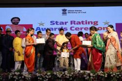 A Heartfelt gesture by Hon’ble Minister of Coal and Mines, Shri G. Kishan Reddy, during the Star Rating Awards in Mumbai